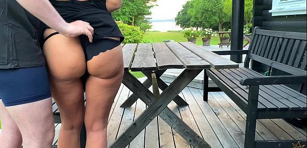  sex with stepdaughter before she leaves to school - morning outdoor quickie, projectsexdiary